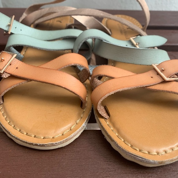 8. American Eagle Strappy Wrap Sandals - Picture 6 of 9